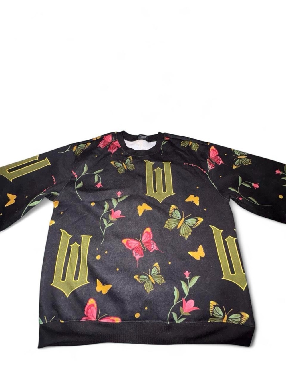 WICKED Print Sweatshirt - Pink & Green Accents